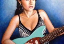 Girl with Electric Guitar