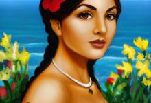 Girl by the Ocean